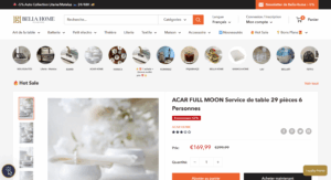 Bella Home, site e-commerce de décoration développé par DigiNex