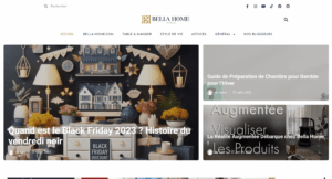 Blog Bella Home, blog de décoration développé par DigiNex