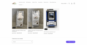 Cafenex, site e-commerce de machine à café développé par DigiNex
