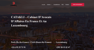 Catakli Avocats, site vitrine de cabinet d'avocat développé par DigiNex