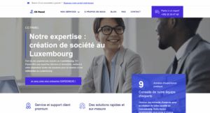 CG PANEL, site vitrine de cabinet de conseil développé par DigiNex