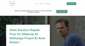 KND Debarras, site vitrine de service de débarras et nettoyage à Mulhouse par DigiNex