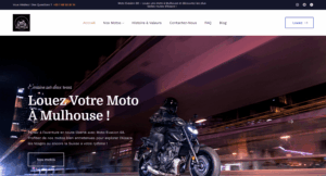 Moto Evasion 68, site de location de moto à Mulhouse développé par DigiNex